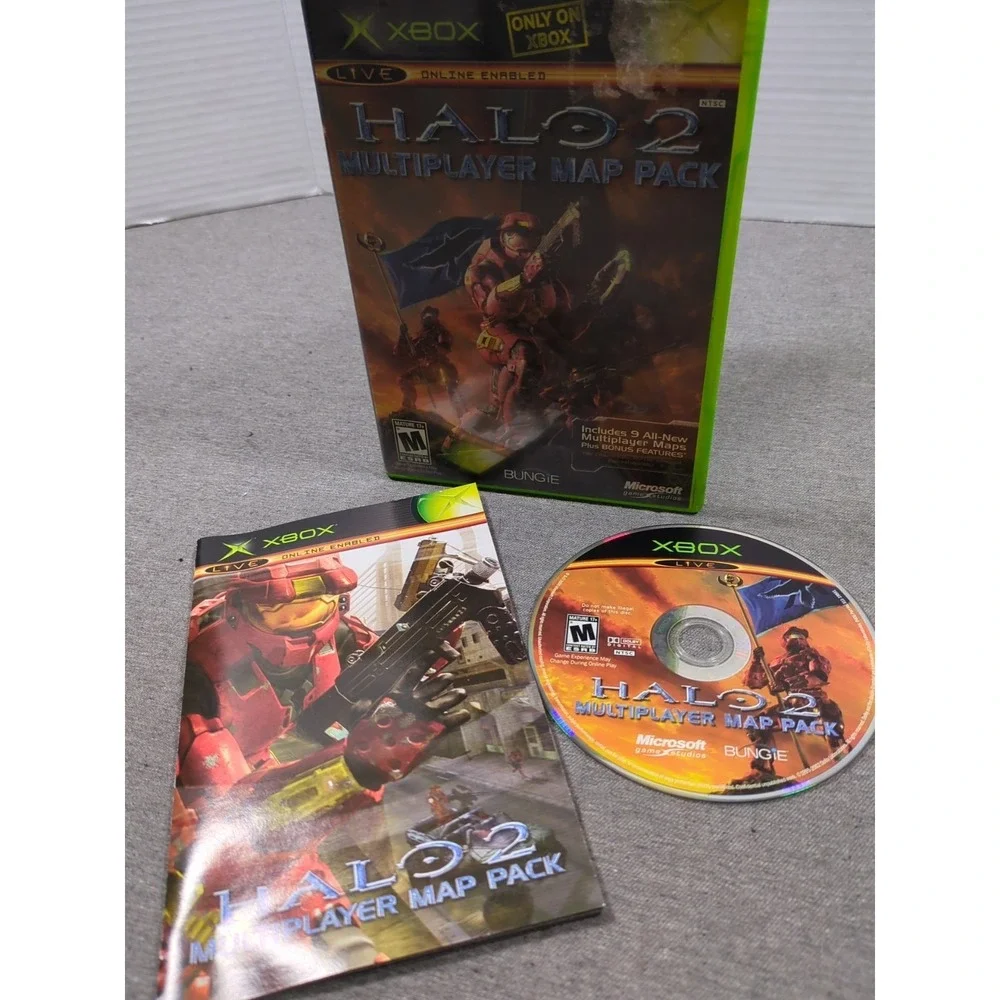 Halo 2 Multiplayer Map Pack Xbox COMPLETE - Disc, Case, Manual - Great Condition